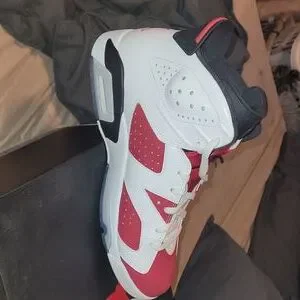 Jordan carmine 6 2014 with crease protectors in og box size 11 Jordan 6 Retro Carmine (2014) Men main image 4